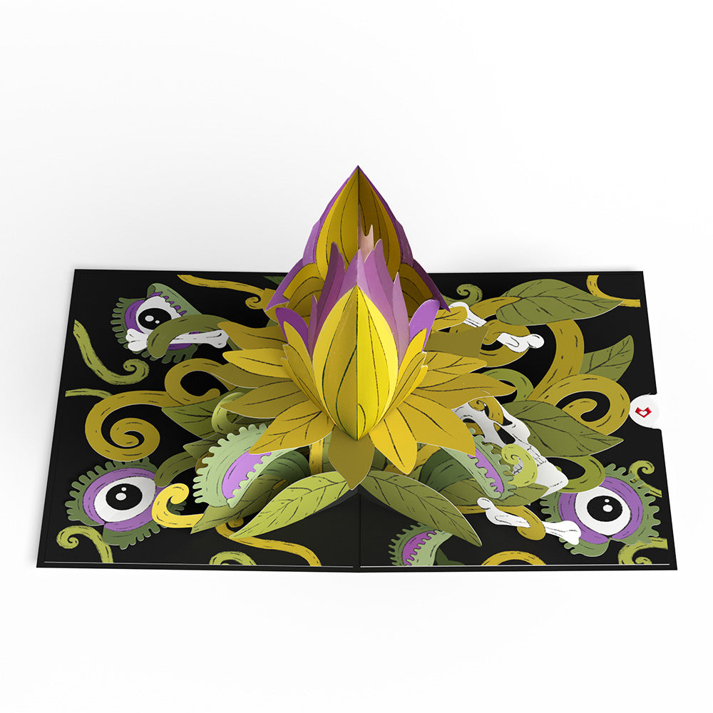 Creepiest Greetings Halloween Venus Flytrap Pop-Up Card