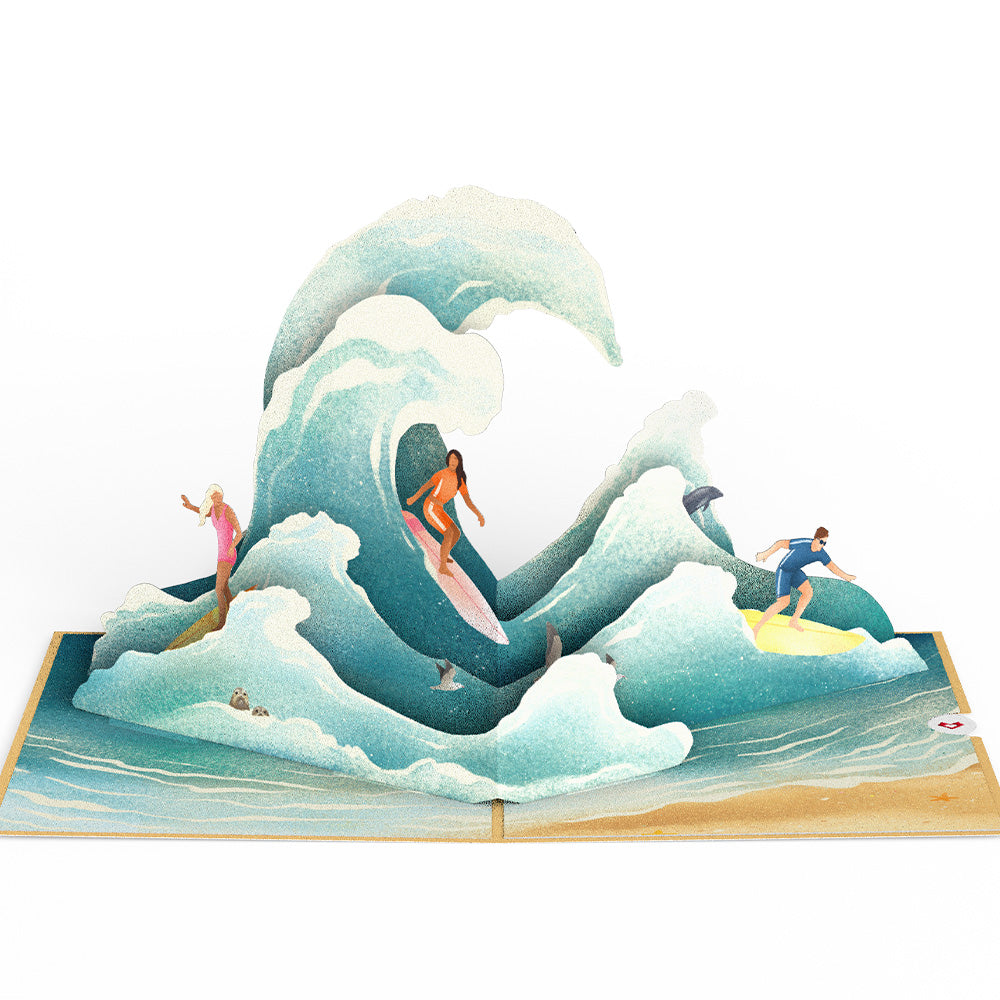 Surf’s Up Pop-Up Card