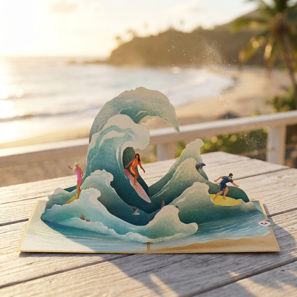 Surf’s Up Pop-Up Card