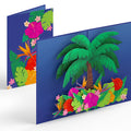 Tropical Floral Palm Pop-Up Card