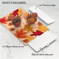 Woodland Happy Thanksgiving Wishbone Pop-Up Card