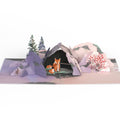 Winter Fox Peaceful Holiday Pop-Up Card