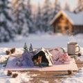 Winter Fox Peaceful Holiday Pop-Up Card