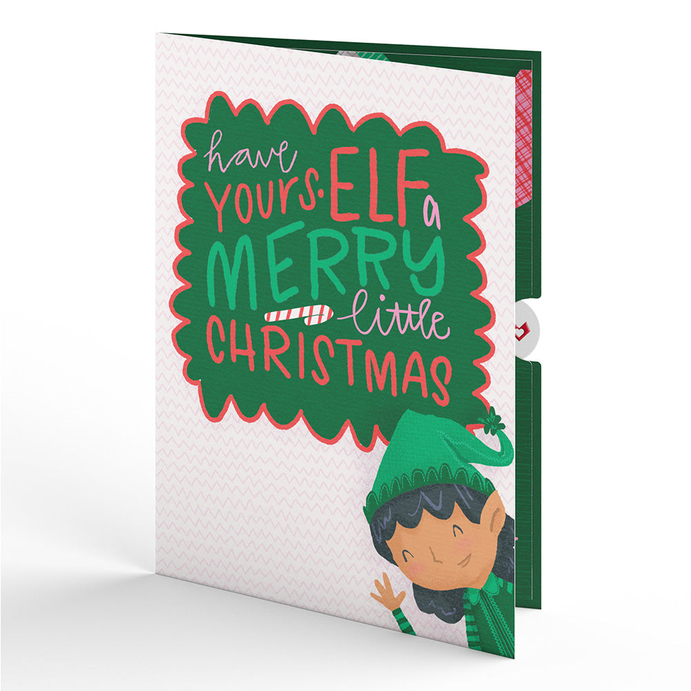 Merry Little Christmas Elf Pop-Up Card