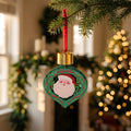Merry Christmas Santa Classic Ornament Card