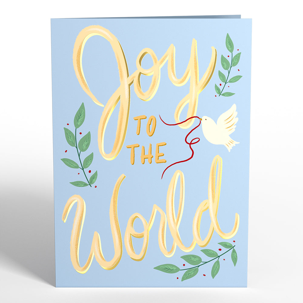 Joy to the World Angel Classic Ornament Card