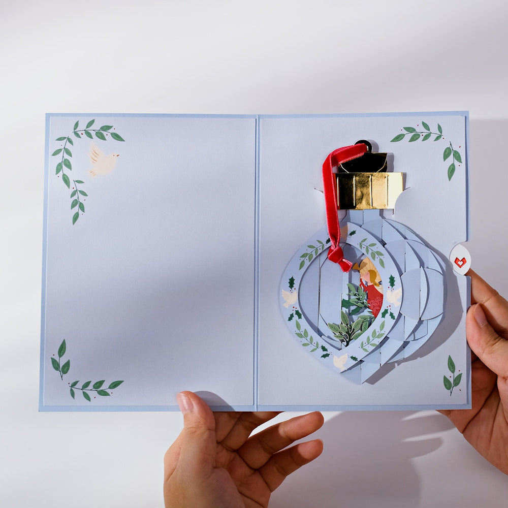 Joy to the World Angel Classic Ornament Card