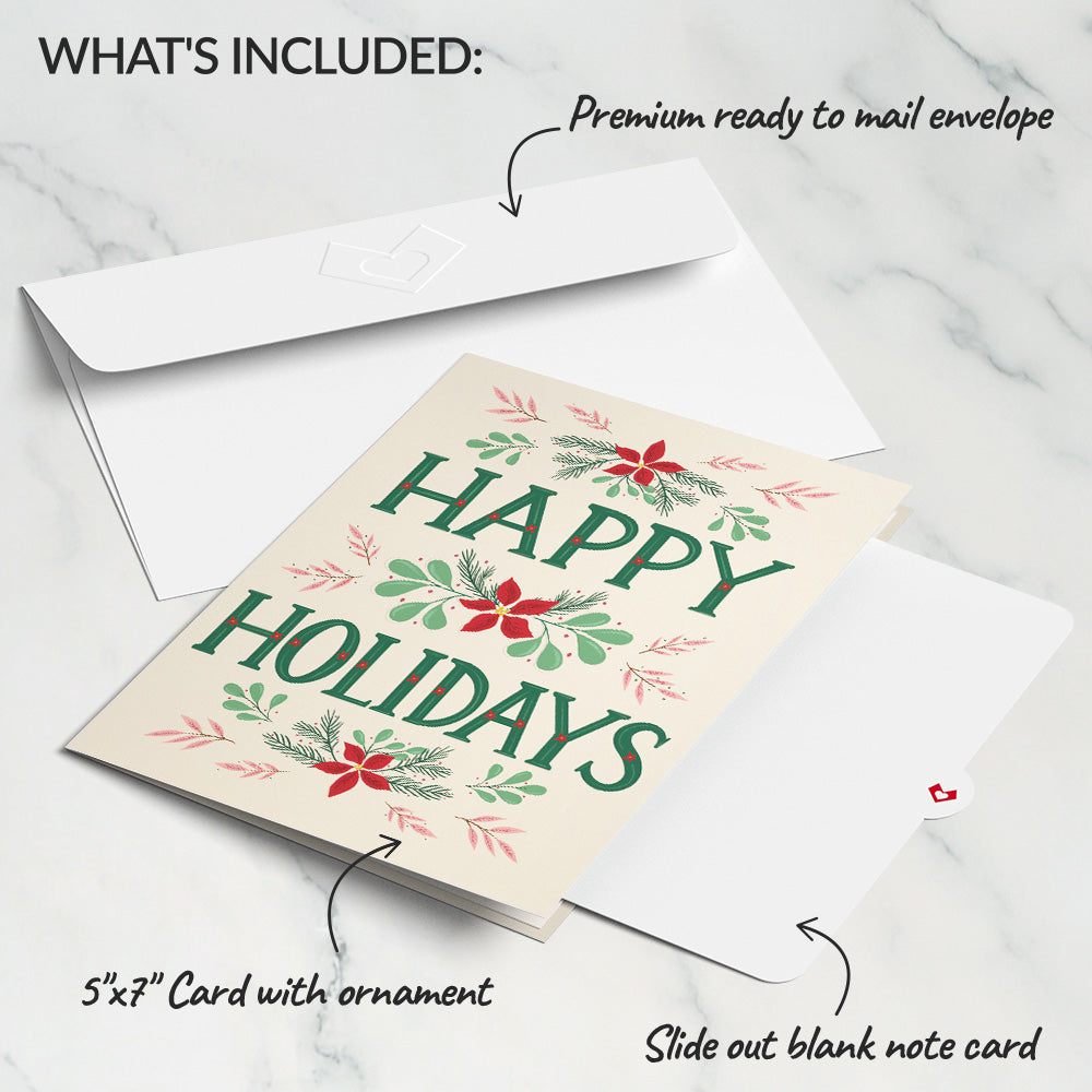 Holiday Cardinal Classic Ornament Card