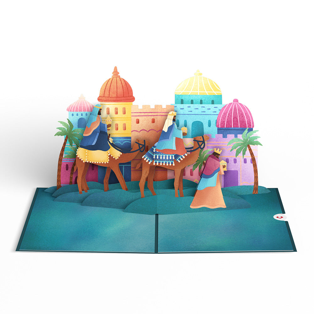Three Wise Men Guiding Star Christmas Pop-Up Card