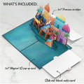 Three Wise Men Guiding Star Christmas Pop-Up Card