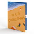 Santa Water Ski Christmas Pop-Up Card