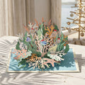 Christmas Coral Pop-Up Card