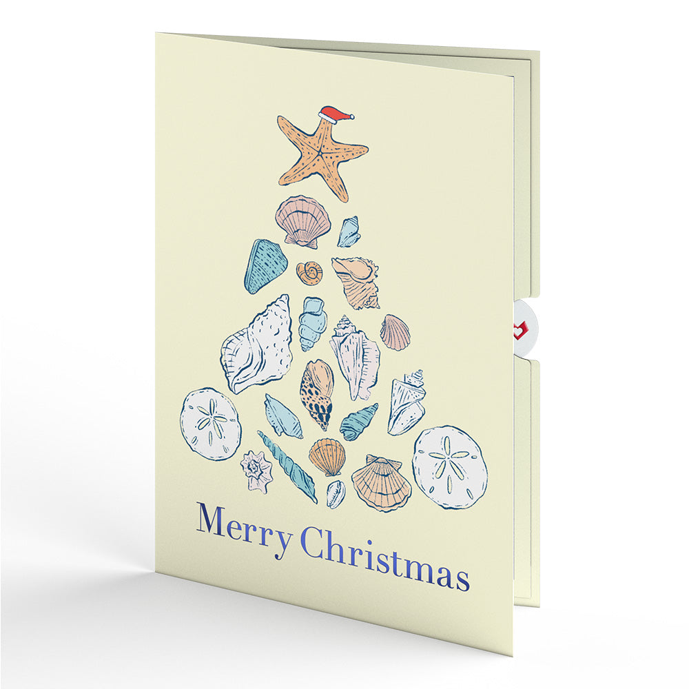 Christmas Coral Pop-Up Card