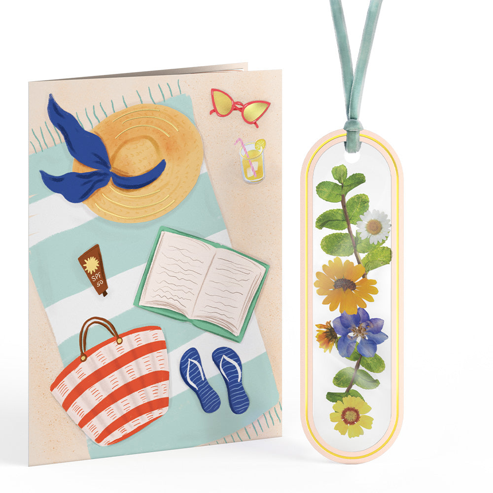 Summer Stories Petal Pressed™ Bookmark Card