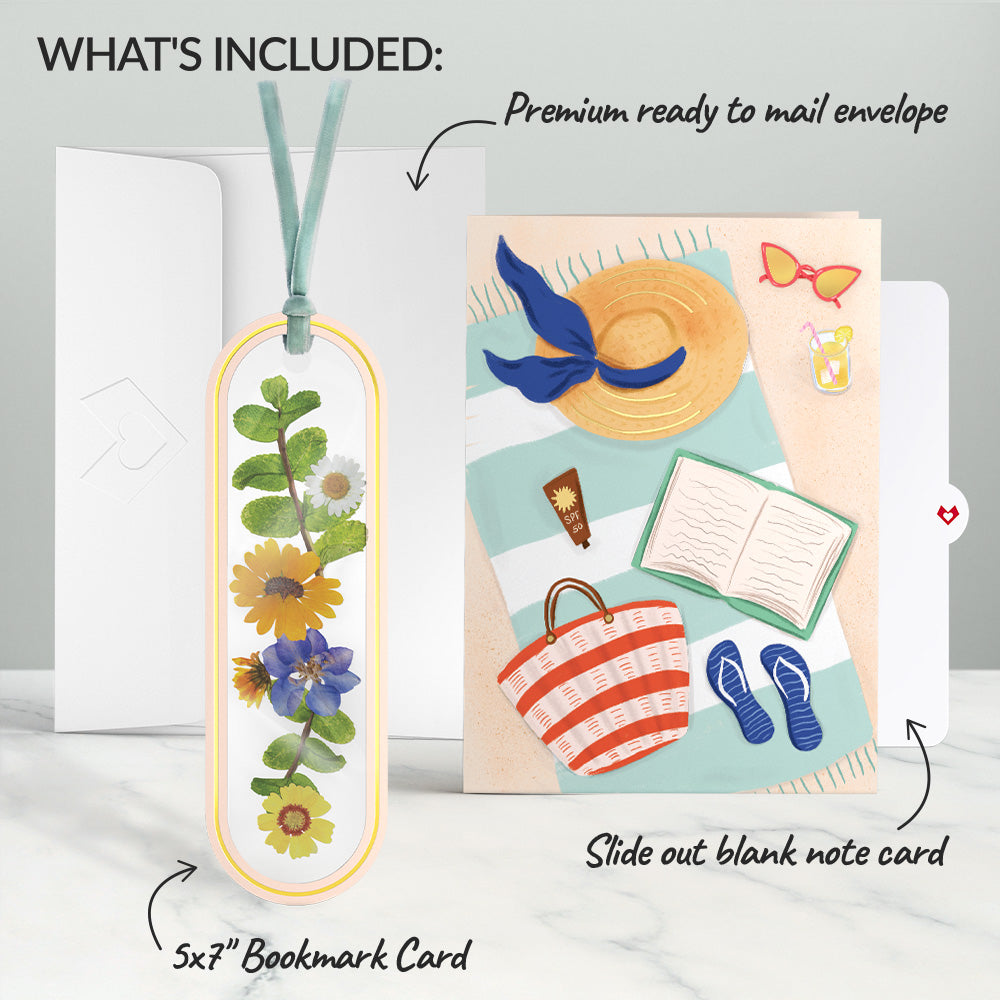 Summer Stories Petal Pressed™ Bookmark Card