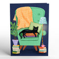 Cozy Cat Petal Pressed™ Bookmark Card