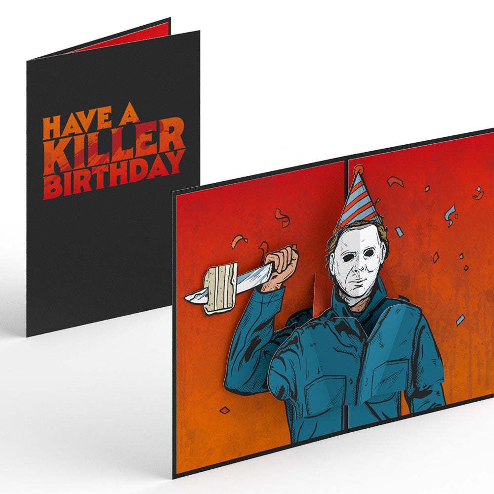 Halloween II Michael Myers Killer Birthday Pop-Up Card