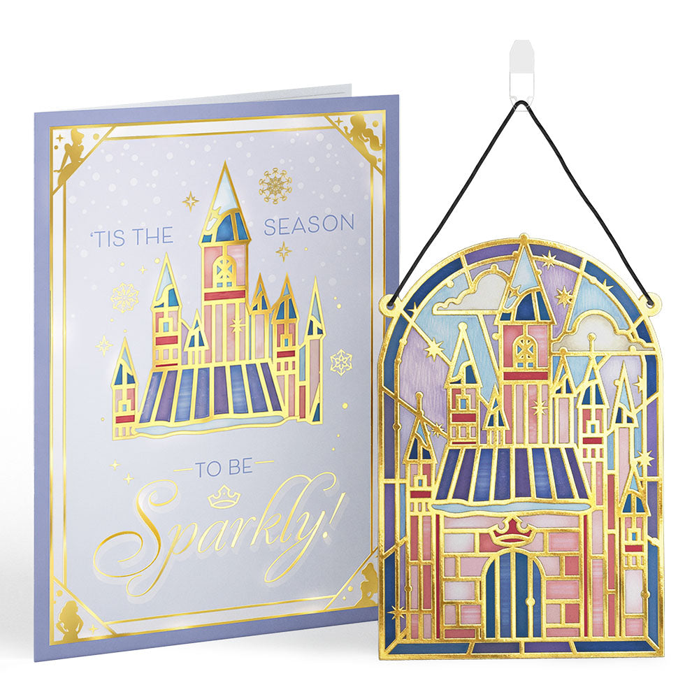 Disney Princess 'Tis the Season to be Sparkly Suncatcher Card
