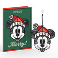 Disney's Mickey Mouse Let's Get Merry Suncatcher Card