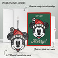Disney's Mickey Mouse Let's Get Merry Suncatcher Card