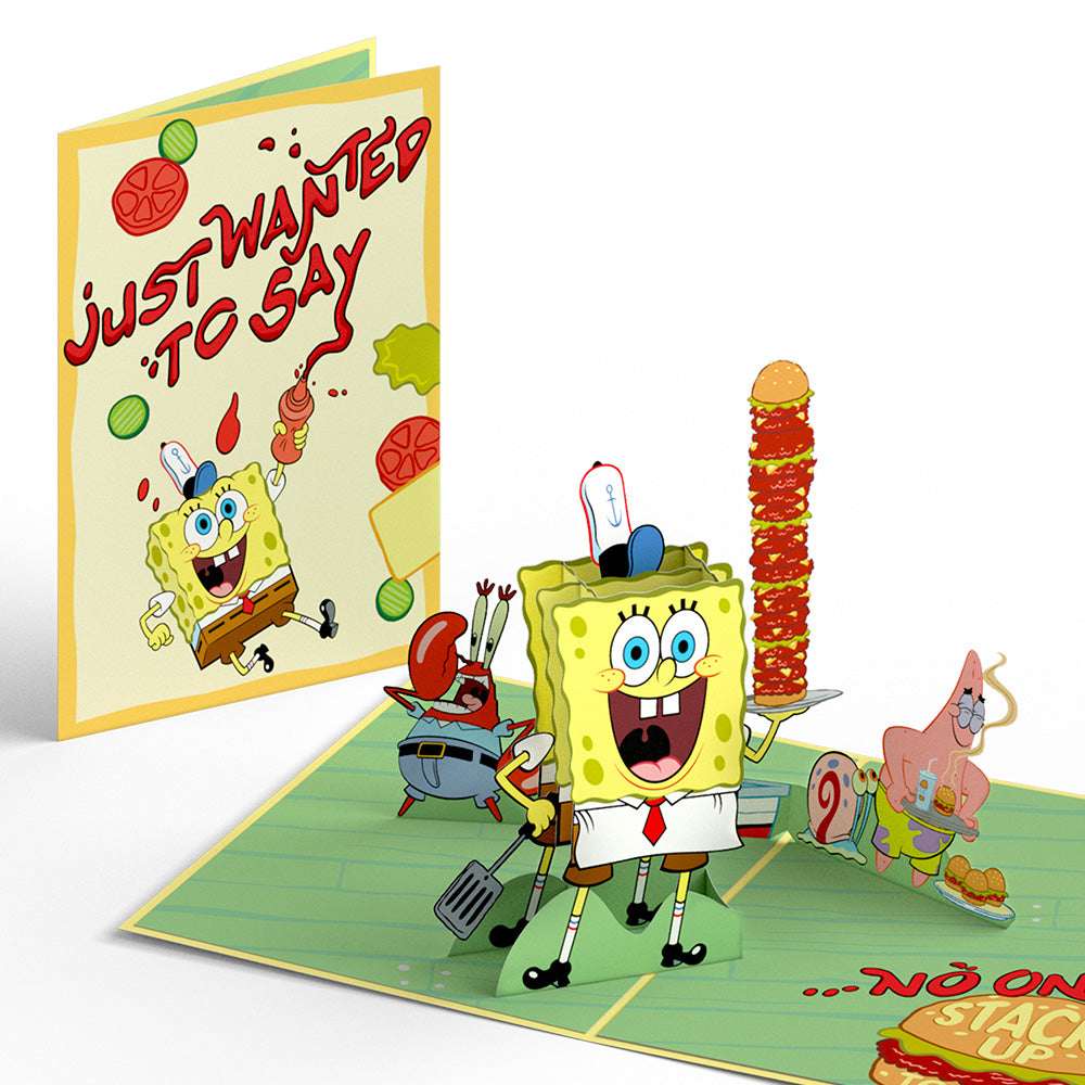 SpongeBob SquarePants No One Stacks Up to You Pop-Up Card