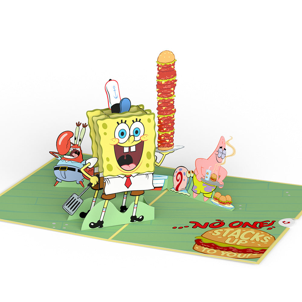 SpongeBob SquarePants No One Stacks Up to You Pop-Up Card