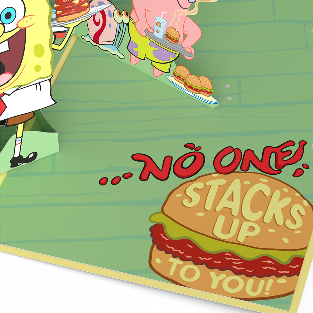 SpongeBob SquarePants No One Stacks Up to You Pop-Up Card