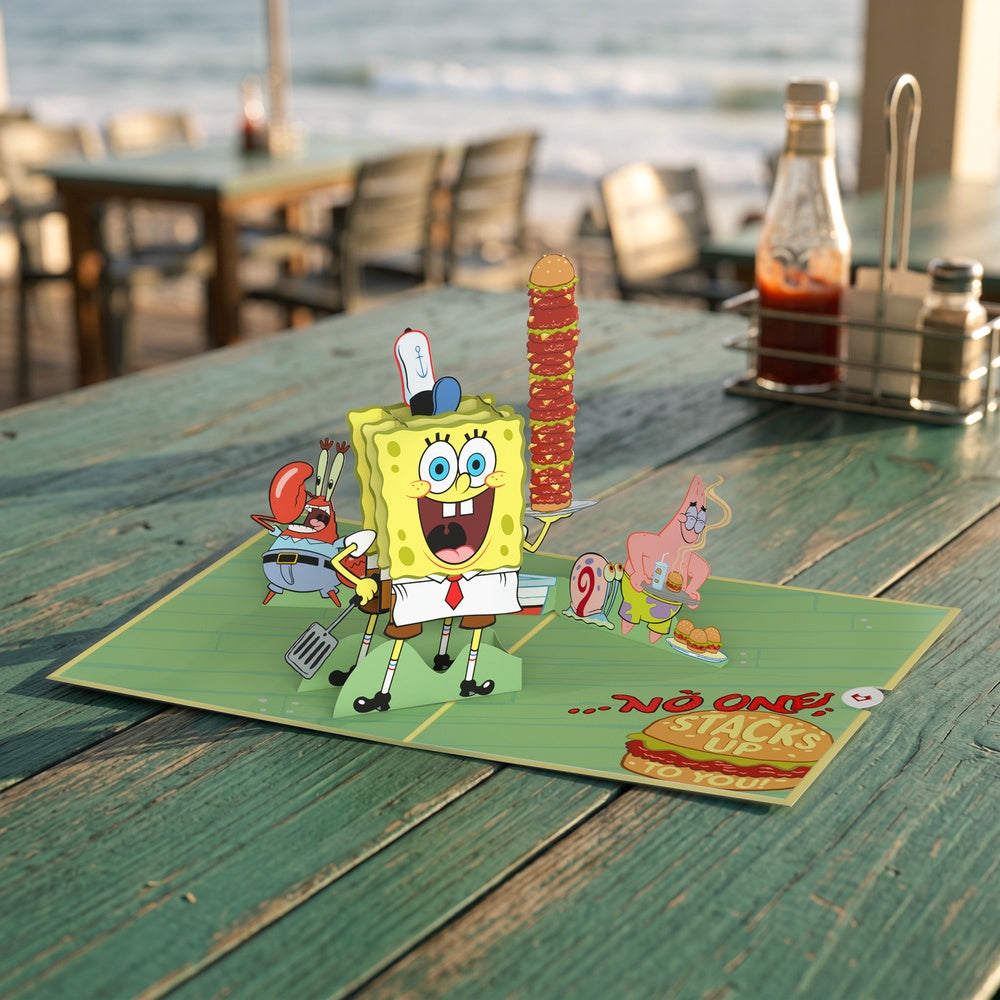 SpongeBob SquarePants No One Stacks Up to You Pop-Up Card