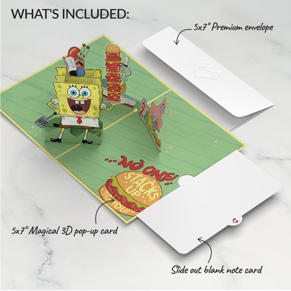 SpongeBob SquarePants No One Stacks Up to You Pop-Up Card