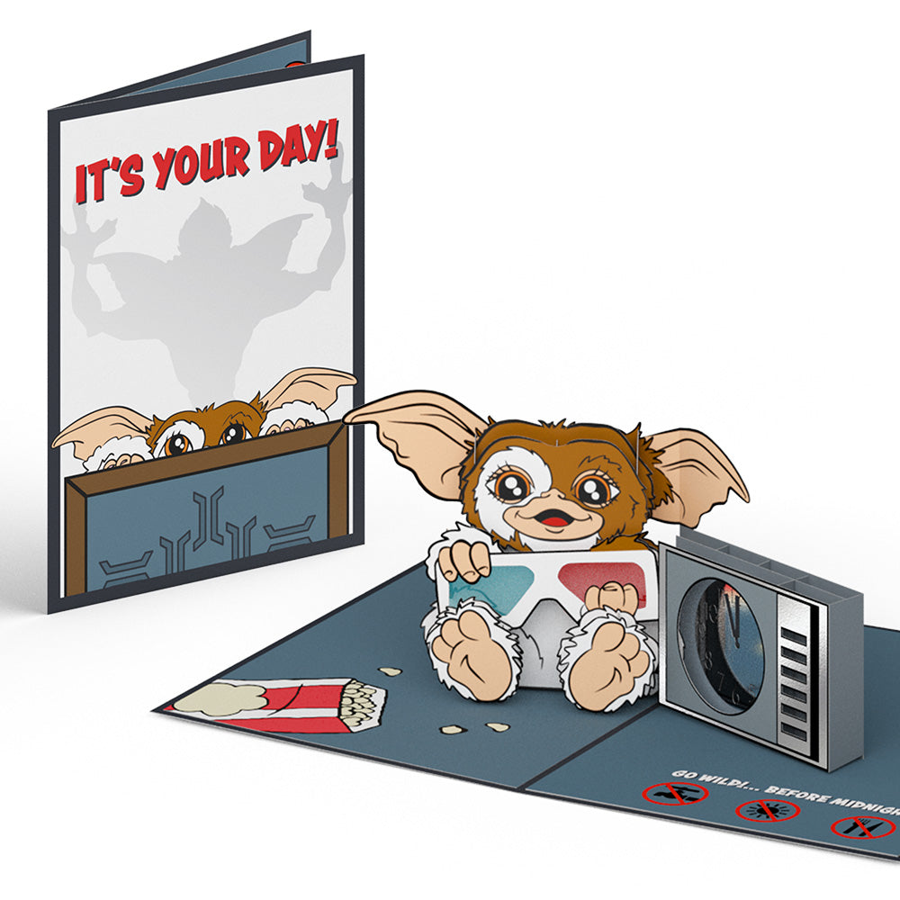 Gremlins Gizmo Go Wild Pop-Up Card