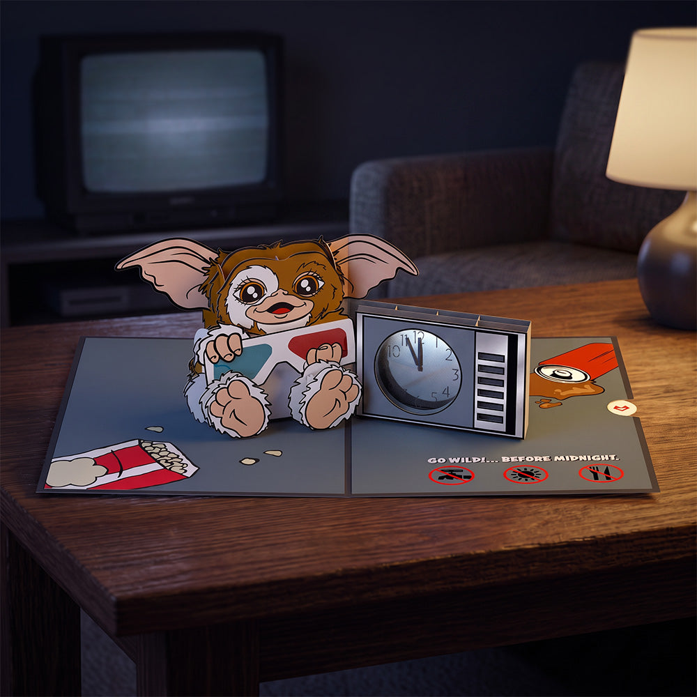 Gremlins Gizmo Go Wild Pop-Up Card