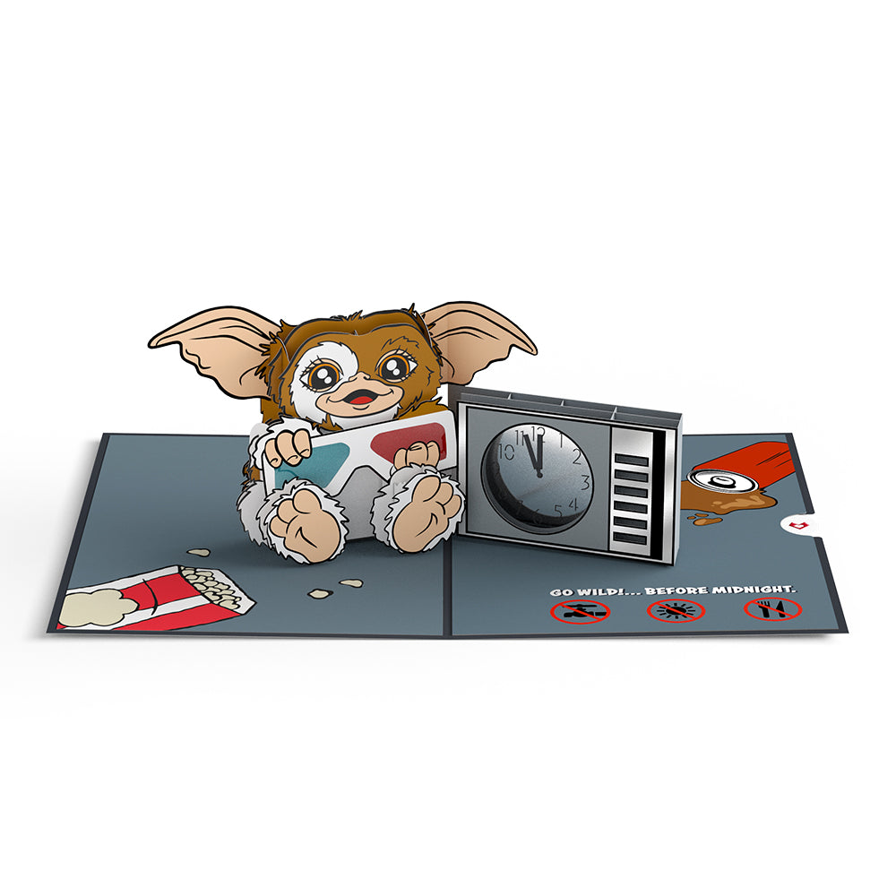 Gremlins Gizmo Go Wild Pop-Up Card