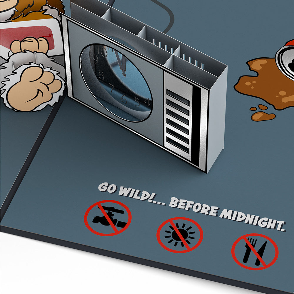 Gremlins Gizmo Go Wild Pop-Up Card
