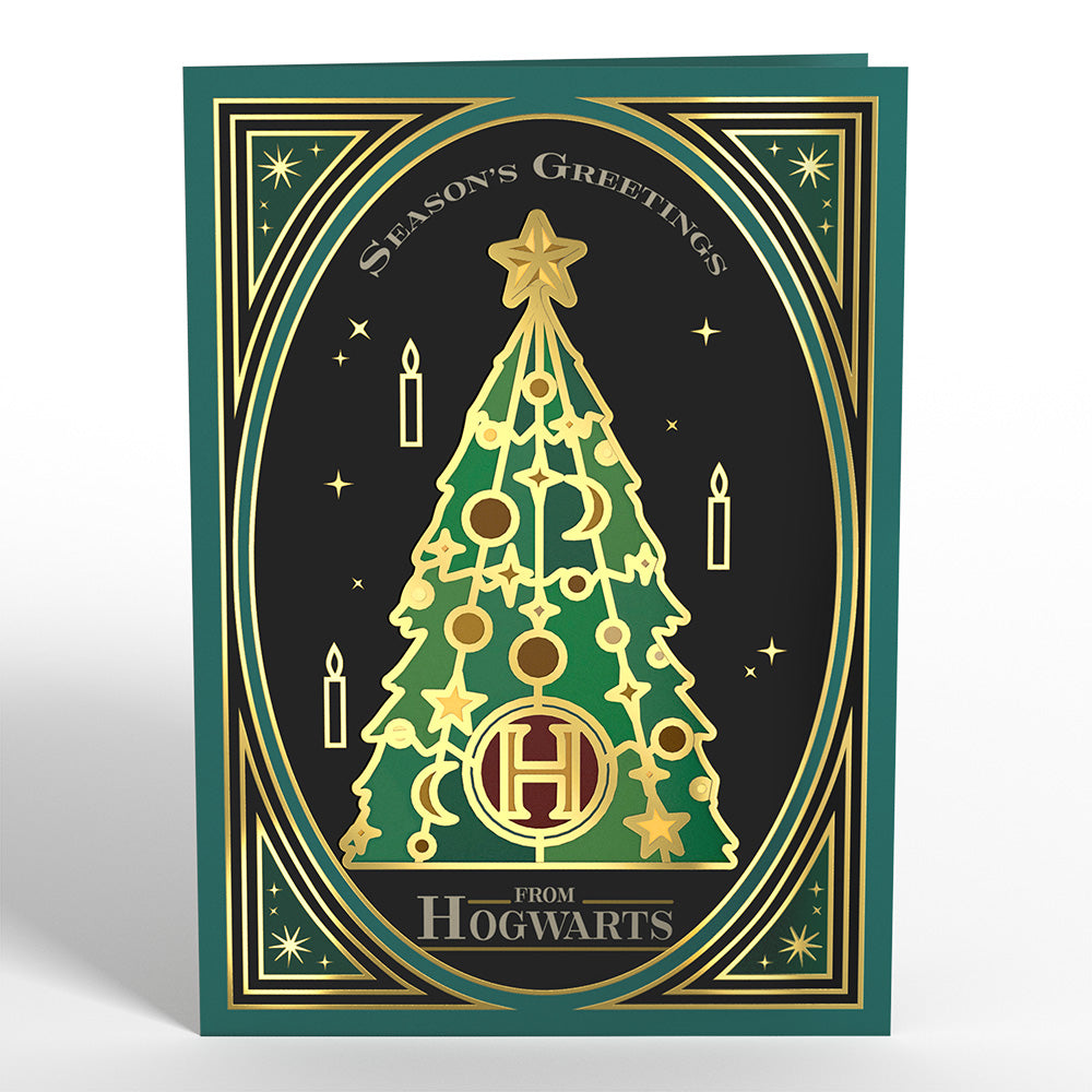 Harry Potter™ Hogwarts™ Christmas Tree Suncatcher Card
