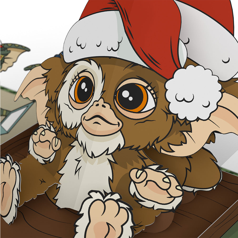 Gremlins Gizmo Mischievous Christmas Pop-Up Card