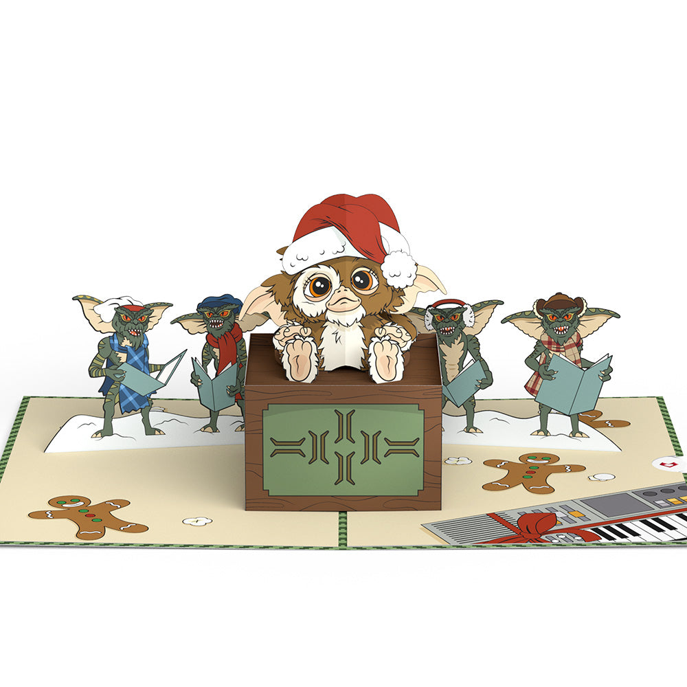 Gremlins Gizmo Mischievous Christmas Pop-Up Card