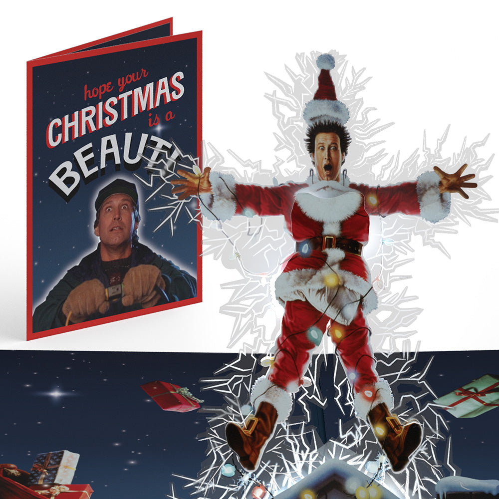 National Lampoon's Christmas Vacation 'Hope Your Christmas is a Beaut' Light-Up Pop-Up Card
