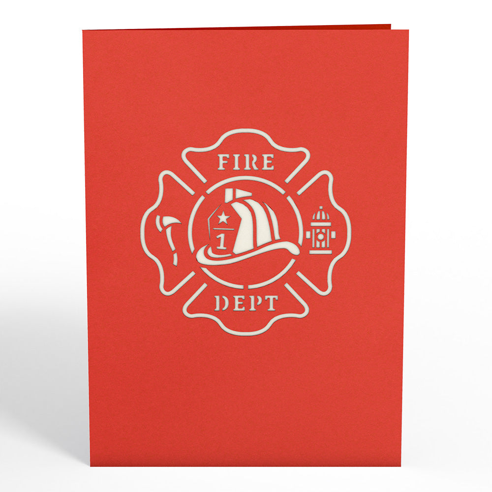 Fire Truck Pop-Up Card