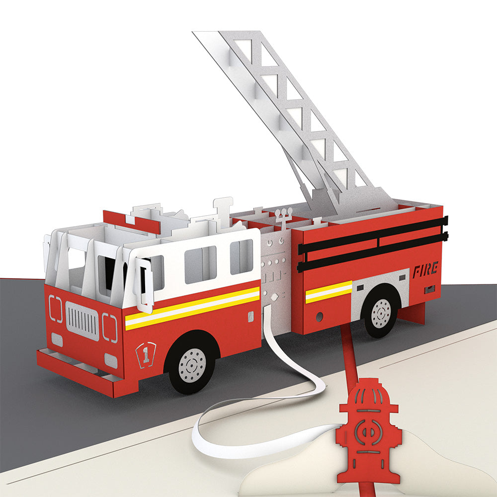 Fire Truck Pop-Up Card