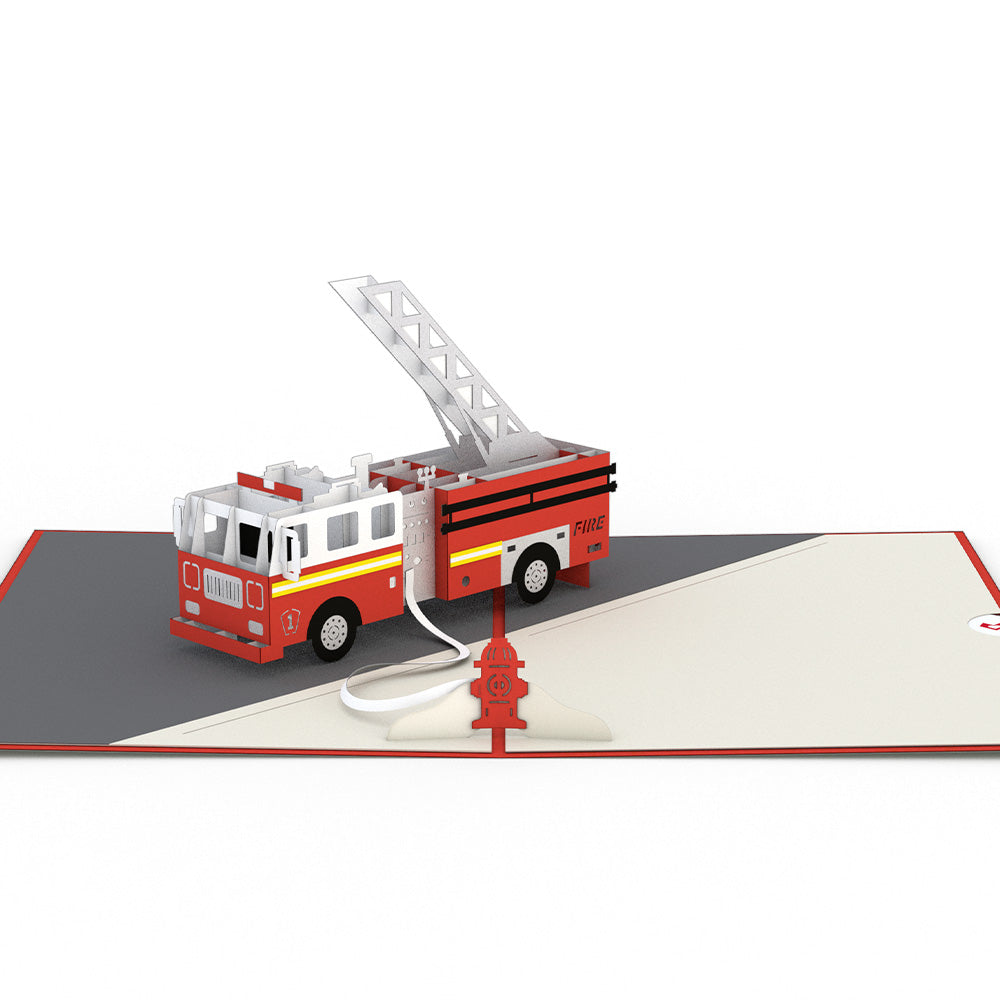 Fire Truck Pop-Up Card