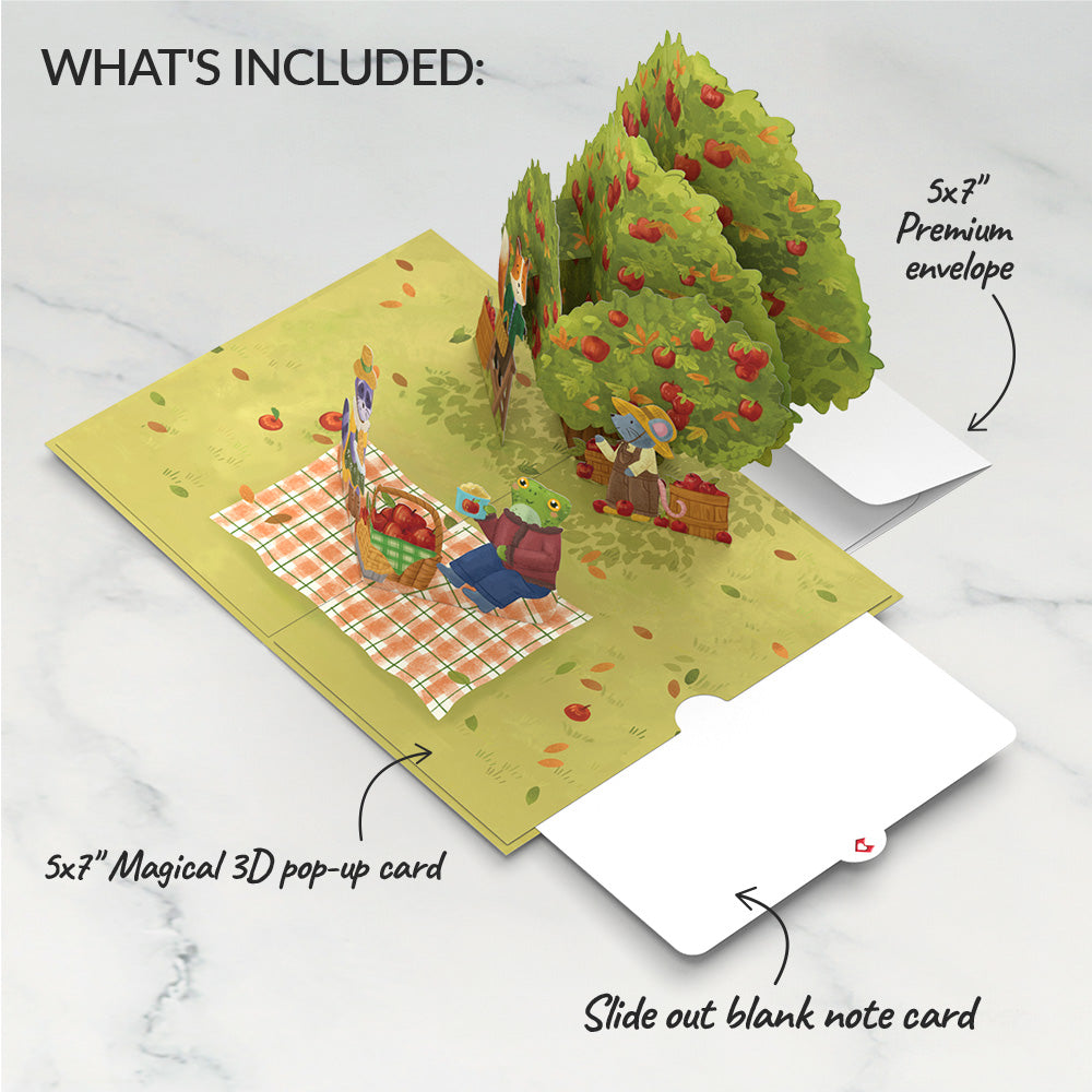 Woodland Animals Autumn Greetings Pop-Up Card