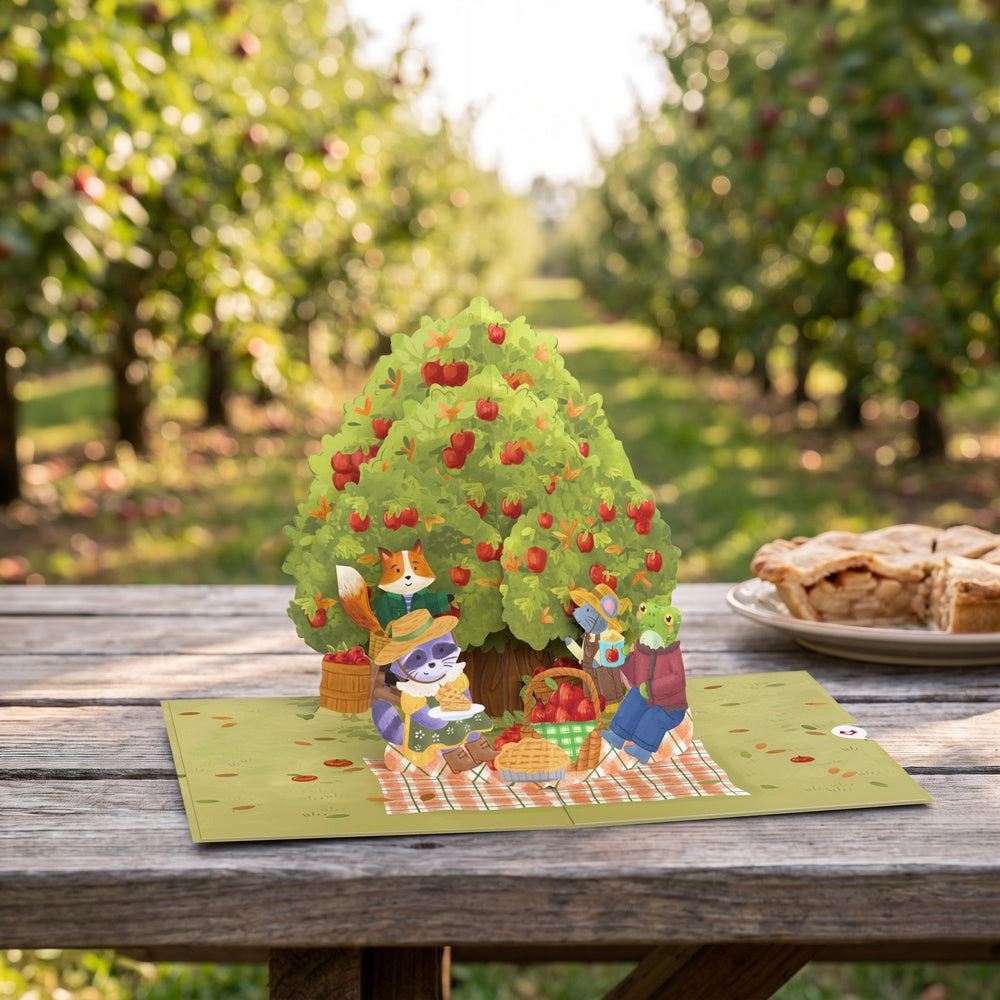 Woodland Animals Autumn Greetings Pop-Up Card