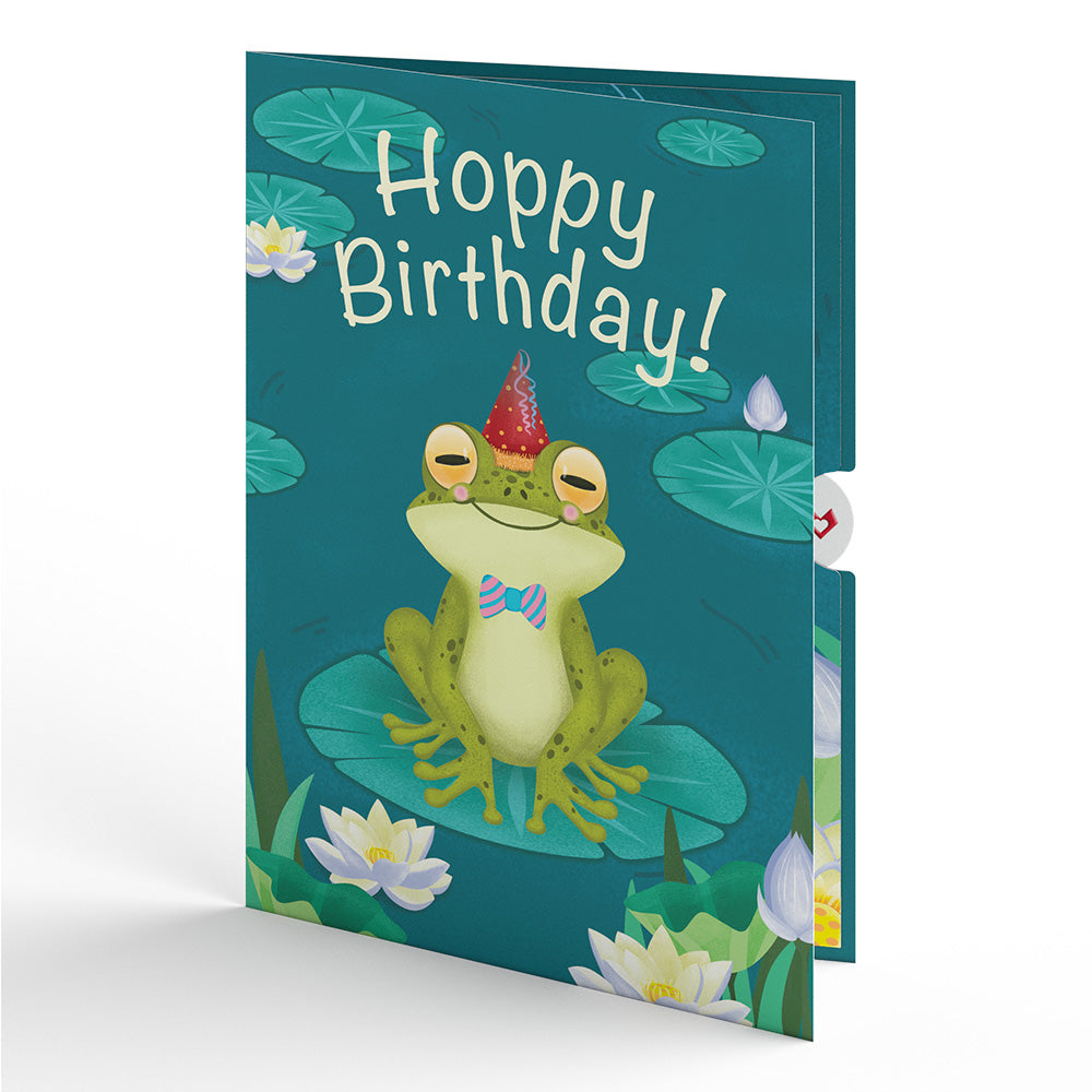Hoppy Birthday Frog Pop-Up Card