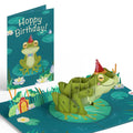 Hoppy Birthday Frog Pop-Up Card