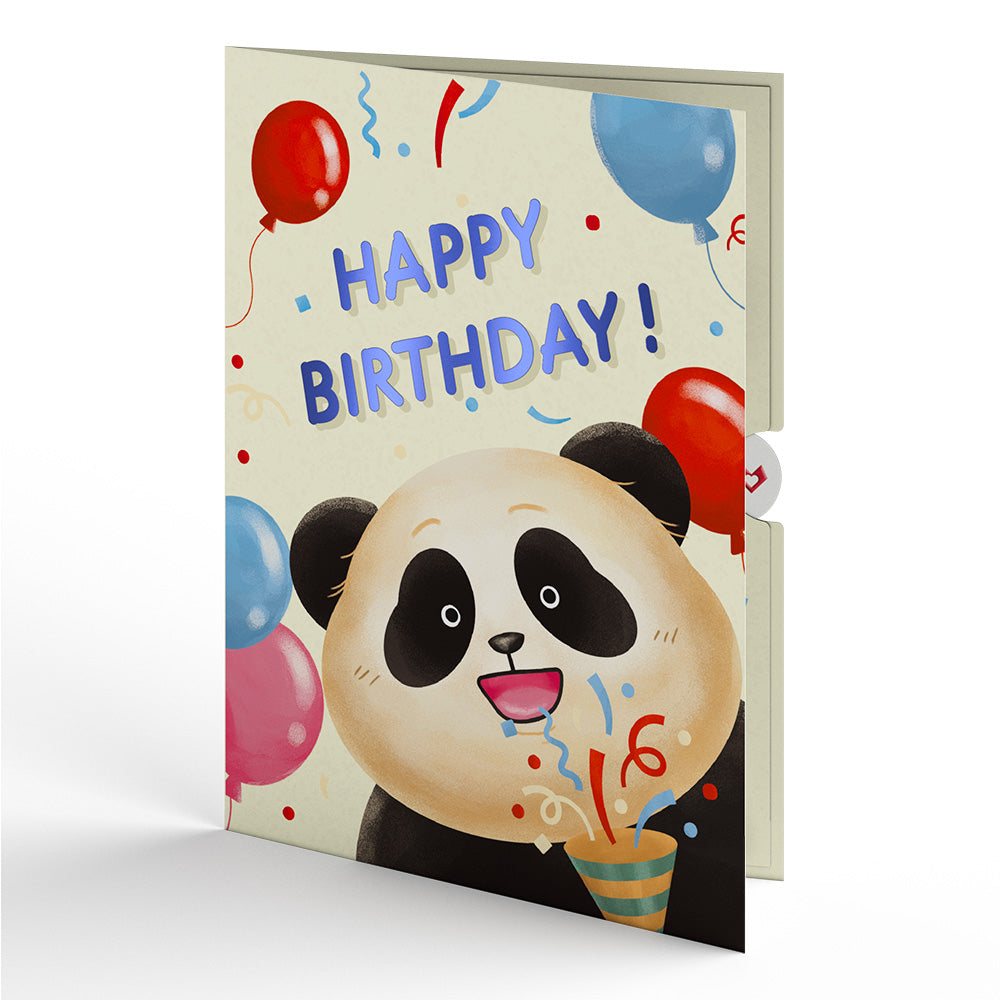Happy Birthday Pandas Pop-Up Card