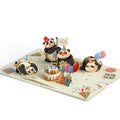 Happy Birthday Pandas Pop-Up Card