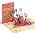 Birthday Party Octopus Pop-Up Card
