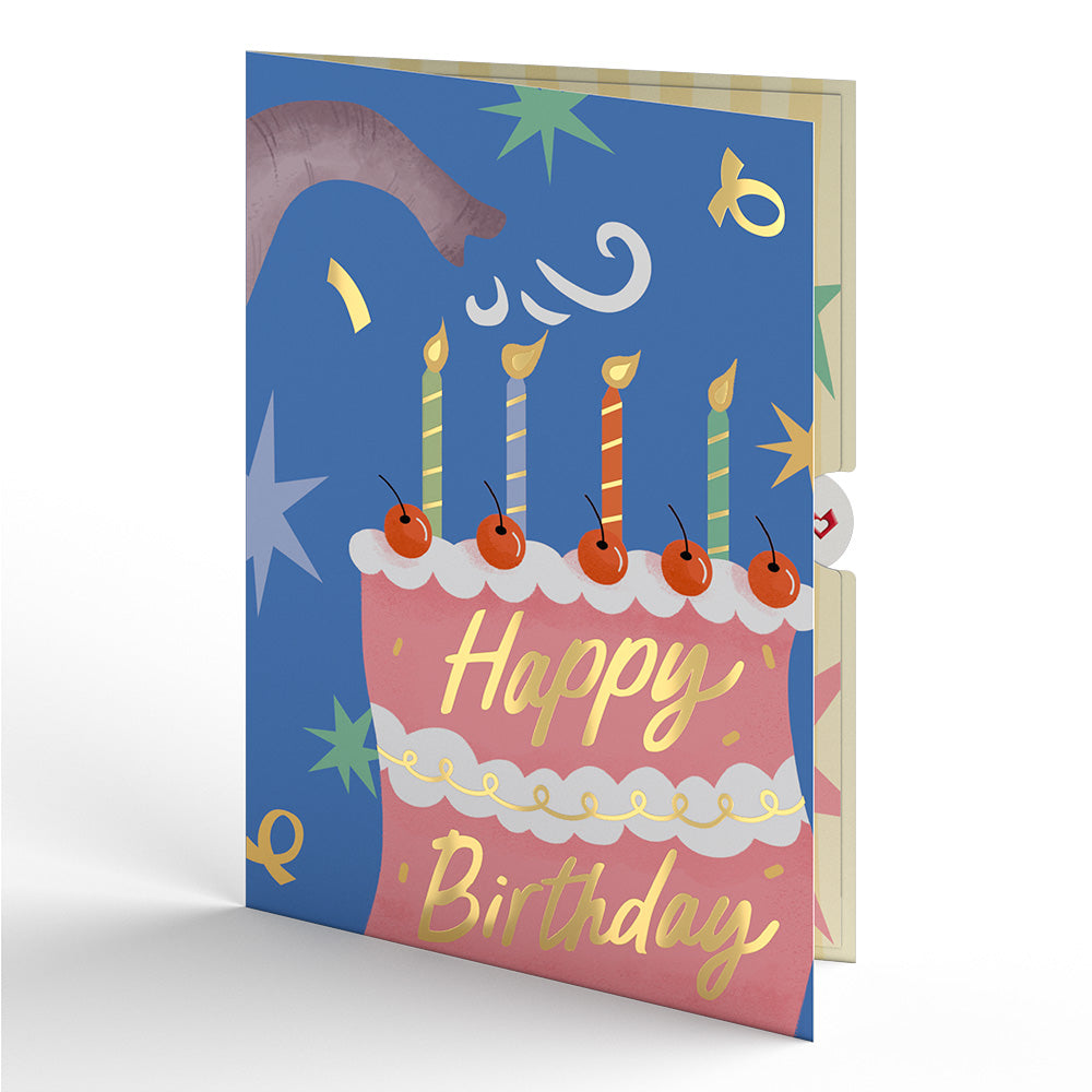 Elephant Birthday Pop-Up Card
