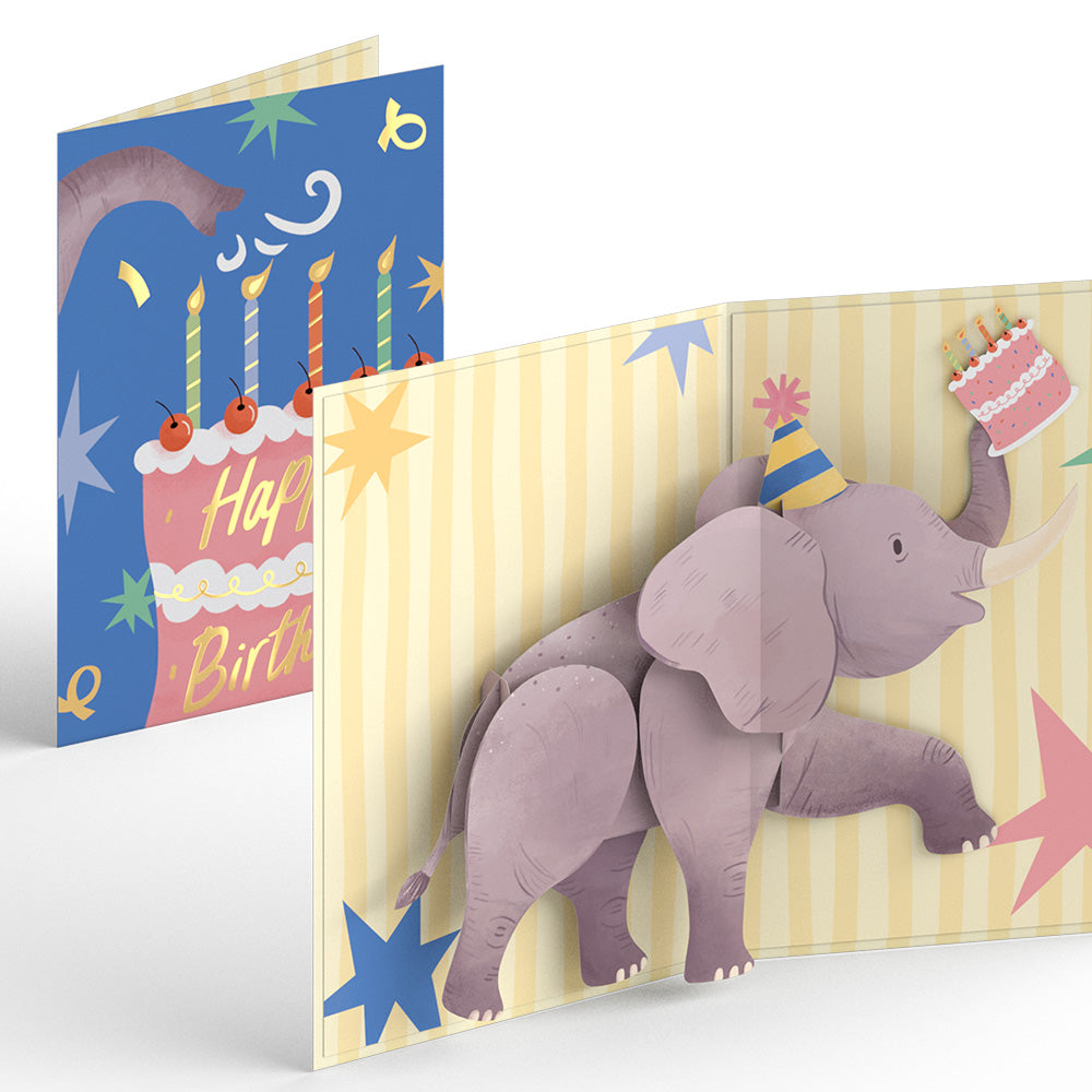 Elephant Birthday Pop-Up Card