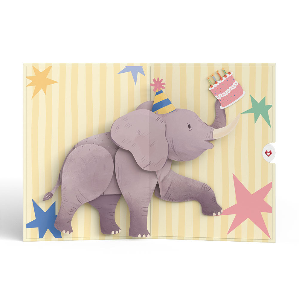 Elephant Birthday Pop-Up Card